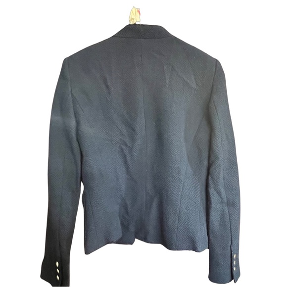 Zara Woman Chanel style navy dark blue gold button military jacket size small - Picture 3 of 12